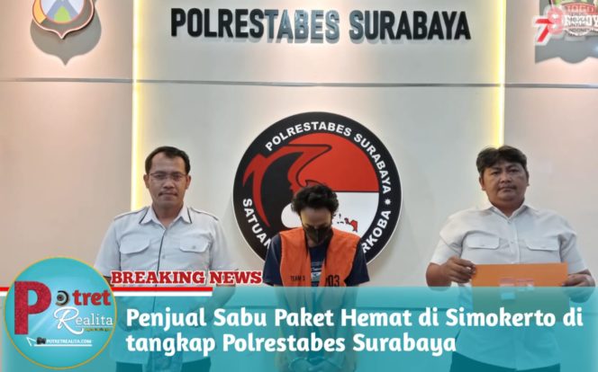 
 Penjual Sabu Paket Hemat di Simokerto di tangkap Polrestabes Surabaya