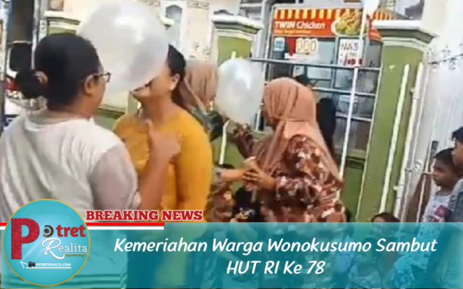 
 Kemeriahan Warga Wonokusumo Sambut HUT RI Ke 78