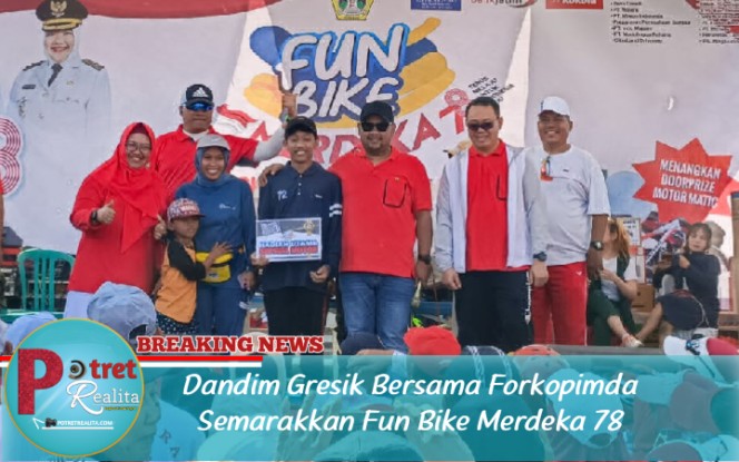 
 Dandim Gresik Bersama Forkopimda Semarakkan Fun Bike Merdeka 78