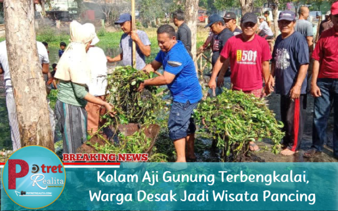 
 Kolam Aji Gunung Terbengkalai, Warga Desak Jadi Wisata Pancing