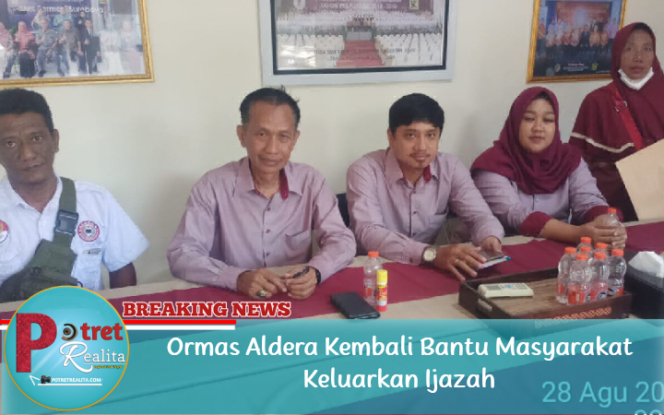 
 Ormas Aldera Kembali Bantu Masyarakat Keluarkan Ijazah