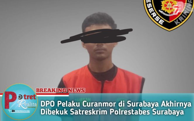 
 DPO Pelaku Curanmor di Surabaya Akhirnya Dibekuk Satreskrim Polrestabes Surabaya