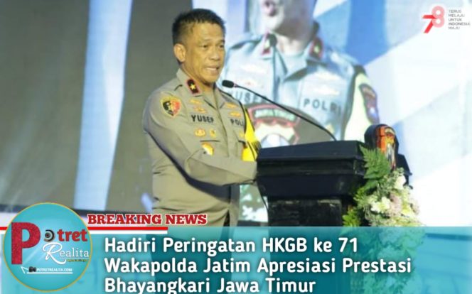 
 Hadiri Peringatan HKGB ke 71 Wakapolda Jatim Apresiasi Prestasi Bhayangkari Jawa Timur