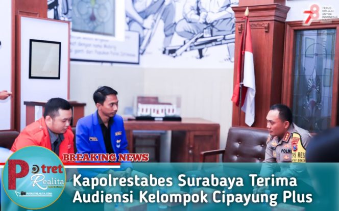 
 Kapolrestabes Surabaya Terima Audiensi Kelompok Cipayung Plus