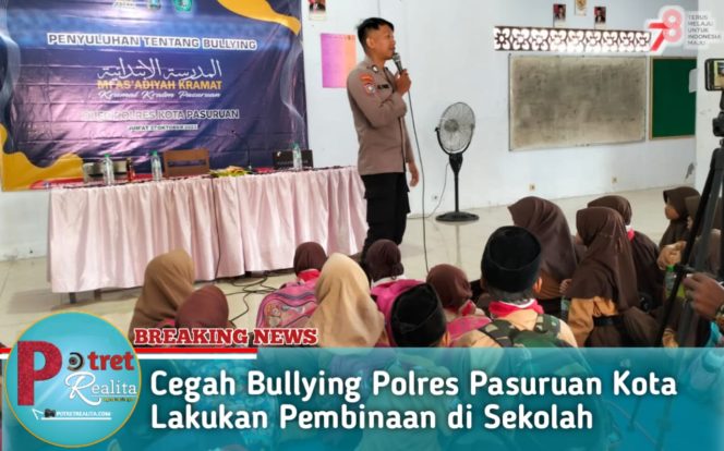 
 Cegah Bullying Polres Pasuruan Kota Lakukan Pembinaan di Sekolah