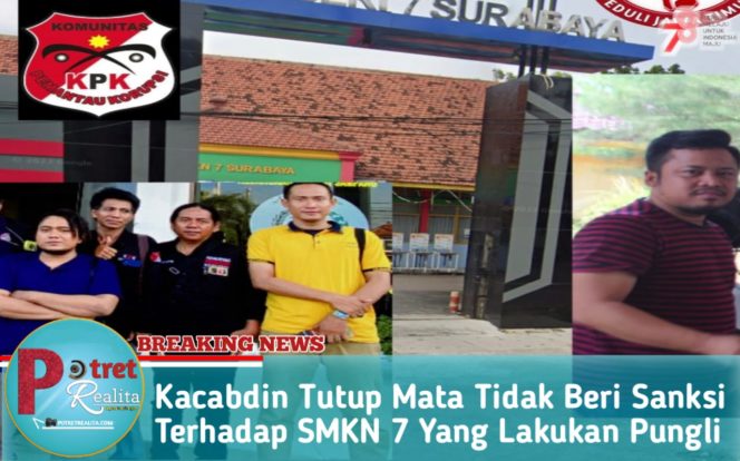 
 Kacabdin Tutup Mata Tidak Beri Sanksi Terhadap SMKN 7 Yang Lakukan Pungli