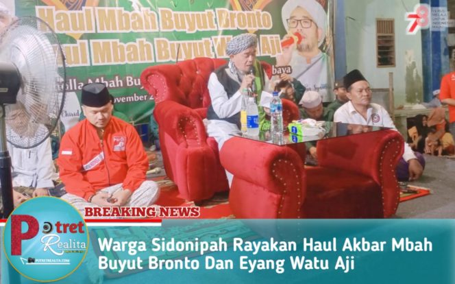
 Warga Sidonipah Rayakan Haul Akbar Mbah Buyut Bronto Dan Eyang Watu Aji