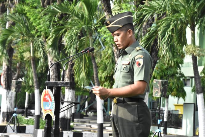 
 Kasilog Kasrem 084/BJ Pimpin Upacara Peringatan Hari Bela Negara Ke-75