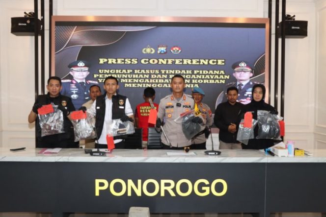 
 Tersangka Pembunuhan di Malam Tahun Baru, Berhasil di Amankan Polres Ponorogo