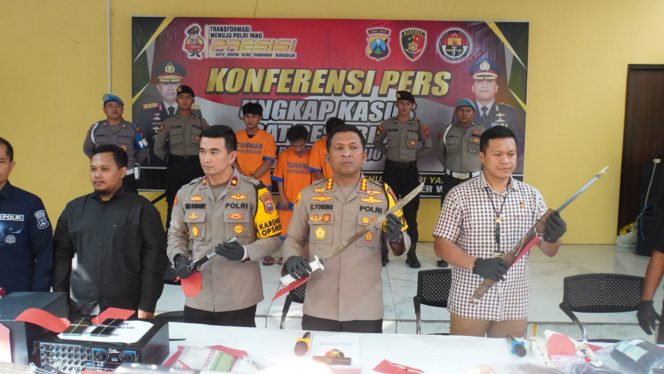 
 Polisi Amankan Tujuh Tersangka Pengeroyokan Antar Kelompok di Sidoarjo