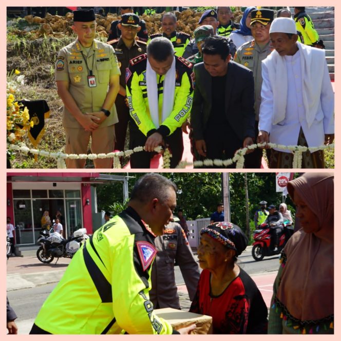 
 Kapolda Jatim Resmikan Sumur Bor Presisi dan Beri Bantuan Sosial di Bangkalan