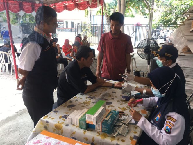 
 Pelaksana Pemilu di PPK Polres Tanjung Perak Gelar Safari Kesehatan di Klinik Pratama