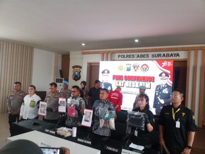 
 Pelaku Aniaya Anak Hingga MD, Berhasil di Ungkap Satreskrim Polrestabes Surabaya