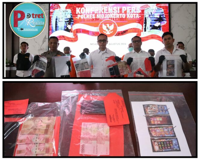 
 Polres Mojokerto Kota Ungkap Judol, Amankan 5 Penjual Chip