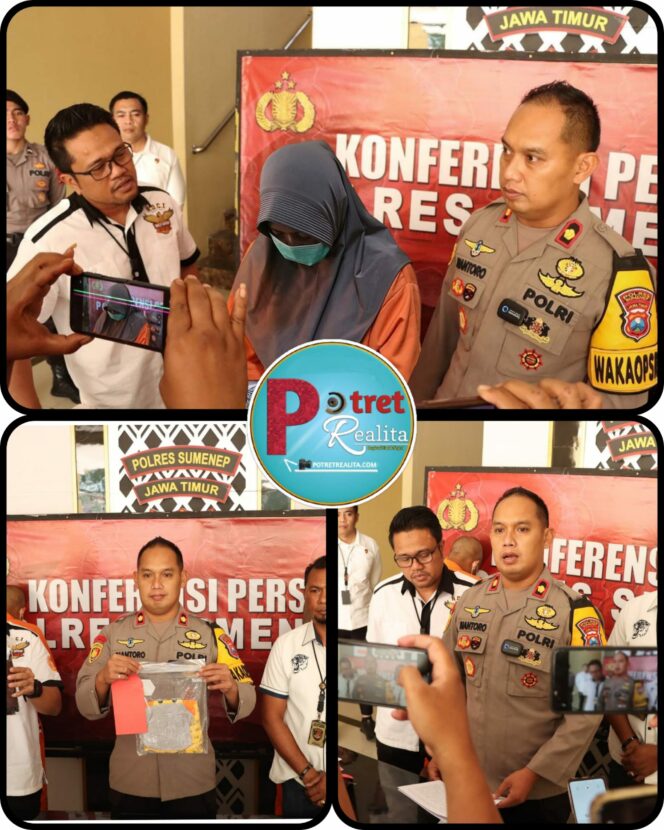 
 Polres Sumenep Amankan Oknum Guru Tersangka TPPO