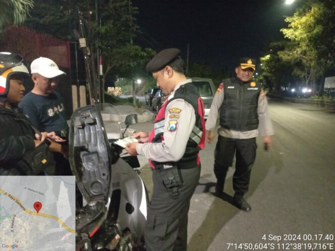 
 Antisipasi Tindak Kejahatan Malam Hari, Polisi Gabungan Rayon 7 Gelar Razia