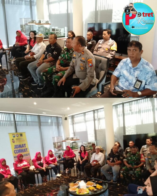 
 Cooling System, Polrestabes Surabaya Perkuat Harmoni Jelang Pilkada 2024 Lewat “Jum’at Curhat” dan Bansos