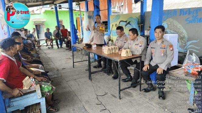 
 Jumat Curhat di Kampung Nelayan, Polres Tanjung Perak Ajak Warga Jaga Kondusivitas Jelang Pilkada