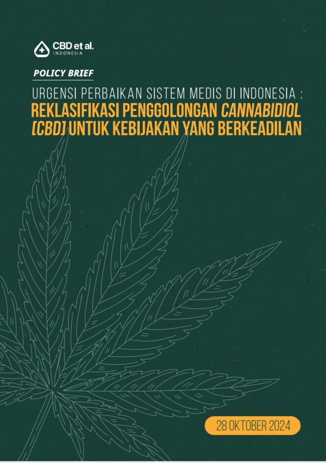 
 Koalisi CBD et al. Indonesia Ajukan Policy Brief Reklasifikasi CBD Kepada DPR Dan Pemerintah