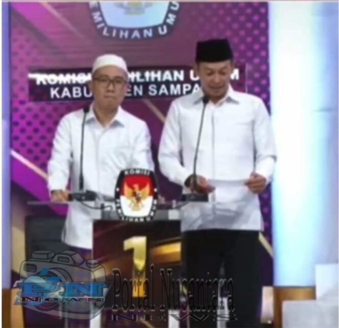 
 Dalam Debat Kandidat Publik Kedua, Paslon 02 JIMAD SAKTEH Sapu Bersih Pertanyaan Paslon 01 MANDAT