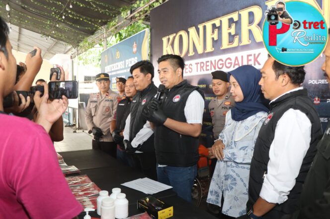 
 Polres Trenggalek Berhasil Amankan 9 Tersangka Kasus Narkoba, 3 Diantaranya Residivis