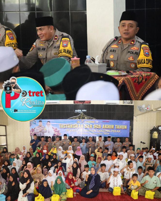 
 Polres Pelabuhan Tanjung Perak Gelar Tasyakuran dan Doa Bersama Menyongsong Tahun Baru