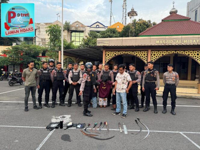 Tiga Anggota Gangster Allstar Diamankan Patroli Perintis Presisi Polres Pelabuhan Tanjung Perak