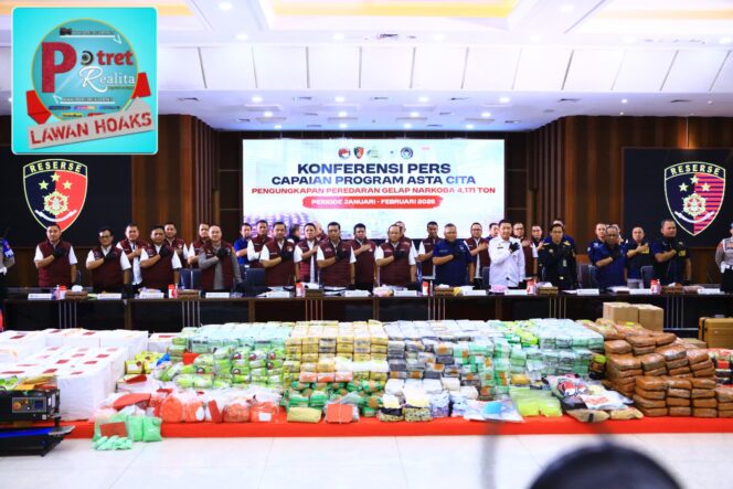 
 Polri Selamatkan 11.407.315 Jiwa Dari Bahaya Narkoba Dengan Penindakan 6.681 Kasus