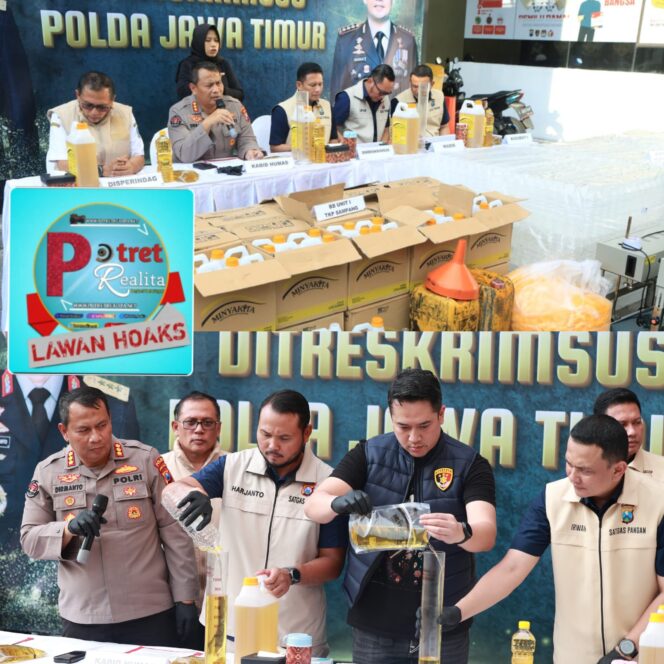 
 Polda Jatim Berhasil Ungkap MinyaKita Palsu, Dua Home Industry di Sampang dan Surabaya Digrebek