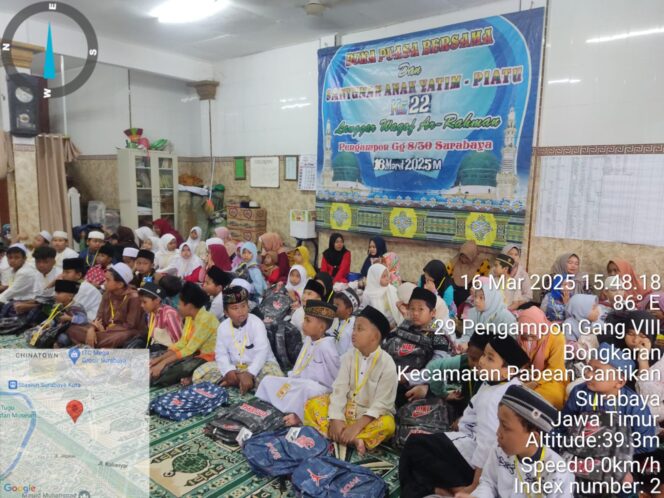 
 Kekompakan Warga Pengampon RT 08 Mengelar Buka Puasa Bersama dan Memberikan Santunan Yatim-Piatu