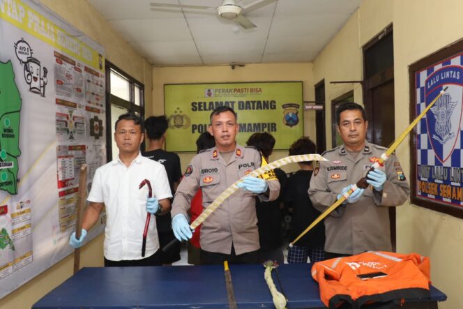 
 Aksi Tawuran di Jalan Tenggumung Karya yang Sempat Viral di Medsos, Empat Remaja Kini Berhasil Diamankan Polisi