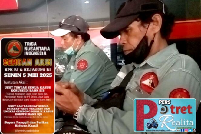
 Aksi Damai LSM TRINUSA DPD Banten Desak KPK Tetapkan Ridwan Kamil sebagai Tersangka dalam Kasus Korupsi Bank BJB