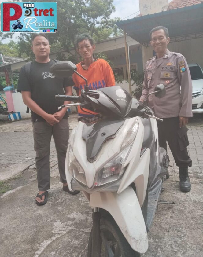 
 Nekat!!! Pengamen Kepergok Curi Motor di Bulak Kalitinjang Surabaya, Berhasil Diamankan Polsek Kenjeran