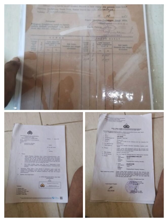 
 Hampir Setahun Laporan ABD Rohim Mangkrak di Polda Jatim Atas Kasus Pemalsuan Surat Tanah