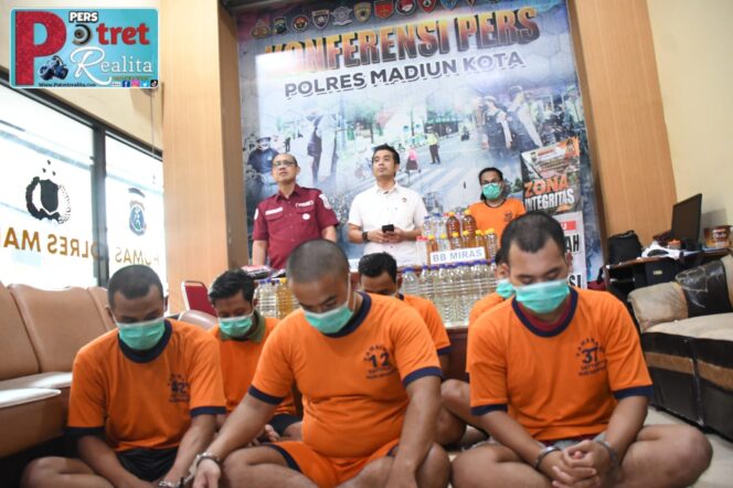 
 Polres Madiun Kota Berhasil Amankan Belasan Tersangka Kasus Pengeroyokan dan Penganiayaan