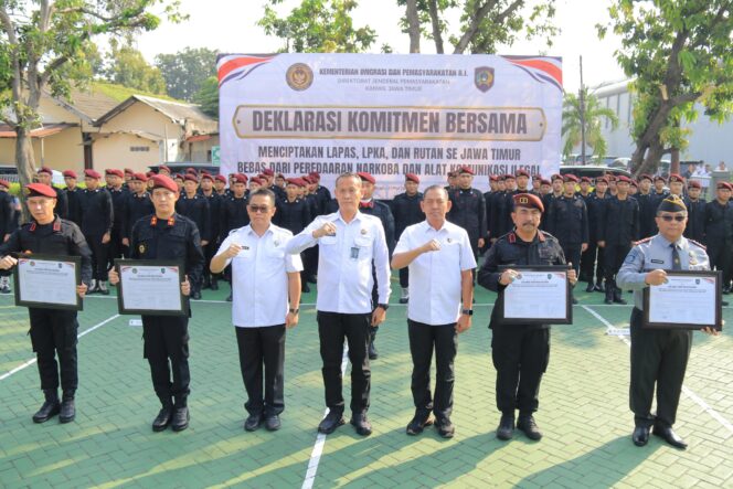 
 Deklarisi & Komitmen Kanwil Ditjen PAS Jatim Wujudkan Lapas dan Rutan Bersih