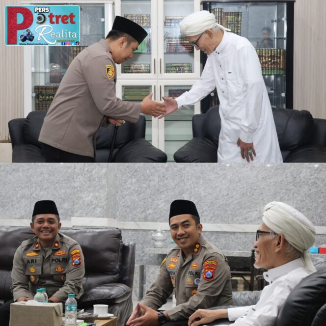 
 Perkuat Sinergi Ulama dan Kepolisian, Kapolres Pelabuhan Tanjung Perak Silaturahmi ke Yayasan Pondok Pesantren Miftachus Sunnah