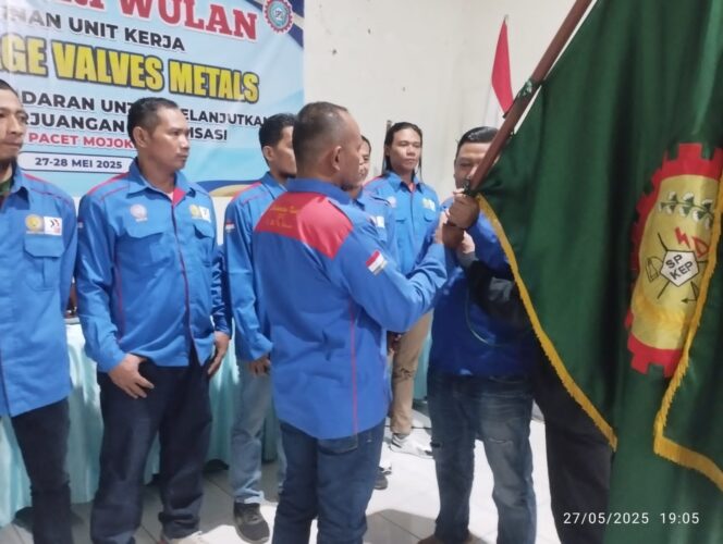
 PC FSP KEP SPSI Gresik Gelar Triwulan dan Pelantikan PUK PT Ever Age Valves Metalis di Pacet