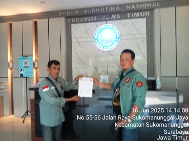 
 Ketua LSM Trinusa DPC Surabaya Desak Audiensi dengan BNNK Gresik, Soroti Pemulangan Janggal Dua Residen Rehabilitasi