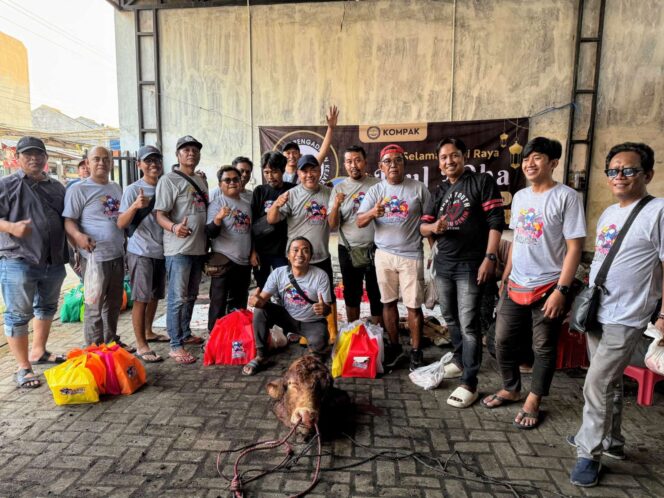 
 KOMPAK Merayu Tuhan: Kurban Dua Sapi dan Tiga Kambing Warnai Idul Adha 1446 H
