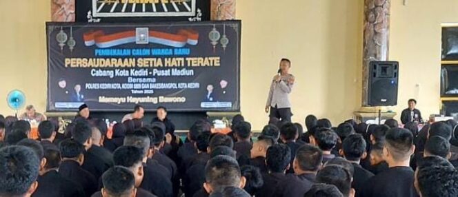 
 Pesan Polisi untuk 368 Calon Warga Baru PSHT Cabang Kota Kediri