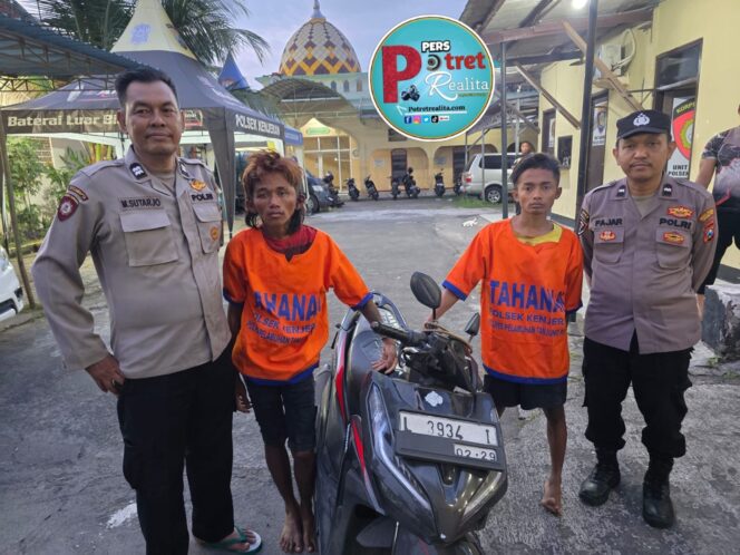 
 Polsek Kenjeran Amankan Residivis dan Komplotannya Saat Curi Motor Warga di Tambak Wedi