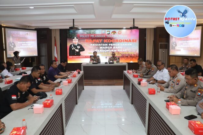 
 Polres Pelabuhan Tanjung Perak dan PSHT Surabaya Gelar Rapat Koordinasi, Siap Amankan Pengesahan Ribuan Warga Baru