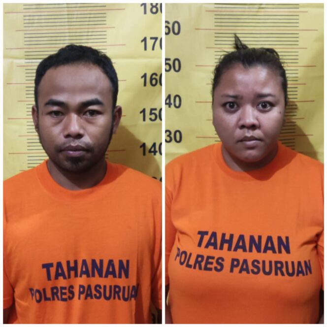 
 Pasutri Pengedar Sabu Berhasil Diringkus Satresnarkoba Polres Pasuruan