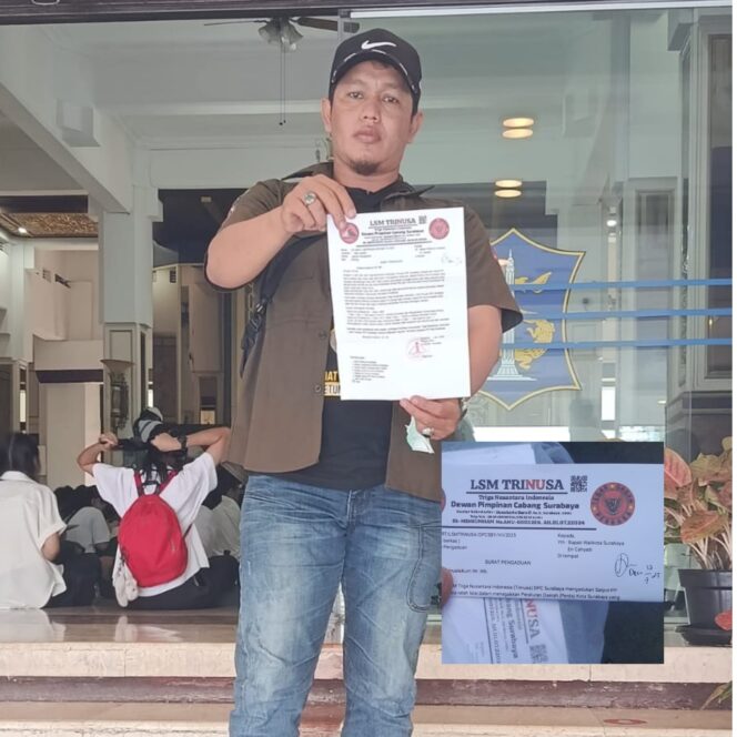 
 Maraknya Pemasangan Tiang Wifi Tanpa Ijin, LSM Trinusa Bersurat Ke Walikota Surabaya