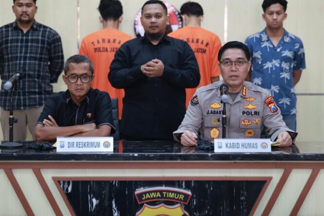 
 Polda Jatim Amankan Dua Oknum Aktivis Mahasiswa Terduga Pelaku Pemerasan Kadisdik