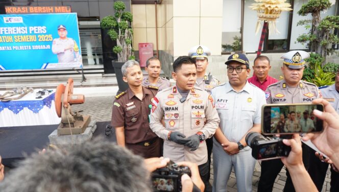 
 Operasi Patuh Semeru 2025 Polresta Sidoarjo Berhasil Tekan Kecelakaan Hingga 62 persen
