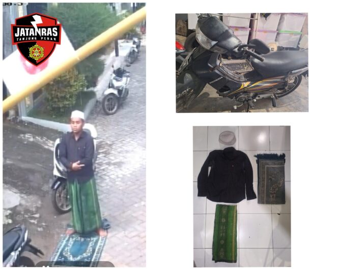 
 Viral di Medsos, Satreskrim Tanjung Perak Tangkap Residivis Curanmor yang Beraksi Saat Sholat Jumat