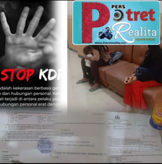 
 Miris…!  Seorang Istri di Gresik alami KDRT, Laporkan Suami ke PPA pihak Desa di Panggil Untuk Memediasi