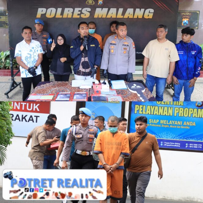 
 Kurang dari 24 Jam, Polres Malang Berhasil Amankan Tersangka Pencurian Mobil